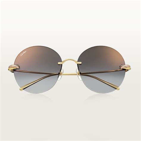 cartier trinity sunglasses|cartier sunglasses for women.